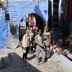 Chefchaouen - Sayoko, Duki, Cathy, Lauren, Brittany